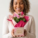 calandiva cor de rosa na box