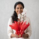 Linda Orquídea Branca Para Presente