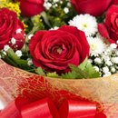 Buquê 12 Rosas Vermelha Tradicional