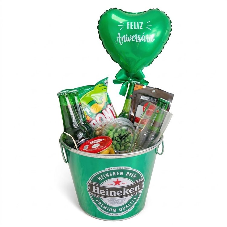 Cesta Balde Cerveja Heineken