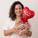 Cesta Coração Chocolate