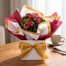 FLOR KALANCHOE LAÇO DOURADO