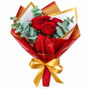 BUQUE 5 ROSAS VERMELHAS