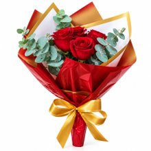 BUQUE 5 ROSAS VERMELHAS