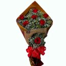 Bouquet com 7 rosas luxo