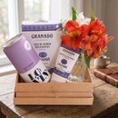 Cesta Bem-Estar Vinho & Flores