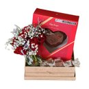 Cesta Dia dos Namorados Coração Chocolate Kopenhagen