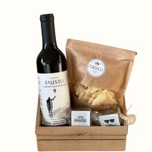 Presente Dia dos Pais com Vinho, Snacks e Pão de Mel 