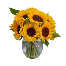 Vaso Encanto de Girassóis