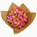 Mega Buquê 50 Rosas Cor de Rosas com Tango