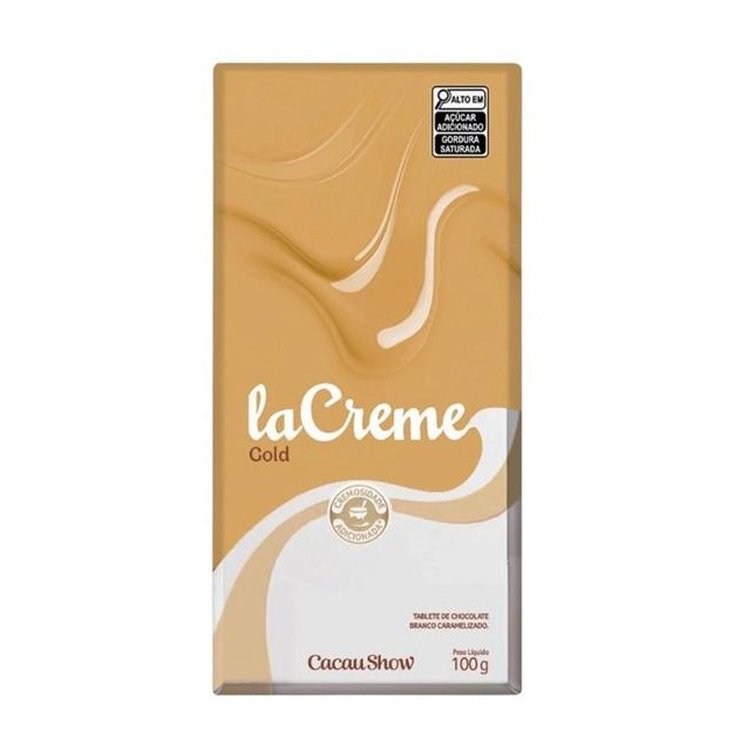 Tablete De Chocolate Gold LaCreme  100g