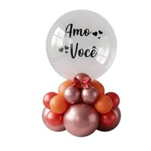 Balão Personalizado Amo Você Vermelho