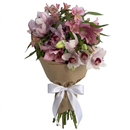 Buquê De Orquídeas e Lírios Rosas