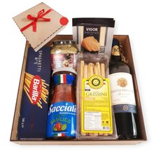 Cesta Box com Vinho e Massa Italiana