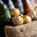 Cesta de aperitivos e Bebidas 