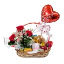Cesta Café Mãe Sublime Com Rosas