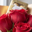 Mini Buquê de Rosas com Chocolate