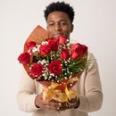 Buquê de Rosas Vermelhas Te Amo!