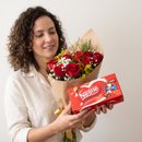Buquê com Caixa de Bombom