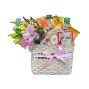 Cesta Alegria Mamãe Aconchego e Flores