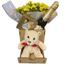 Cesta Brinde a Mamãe com Fofura e Chandon