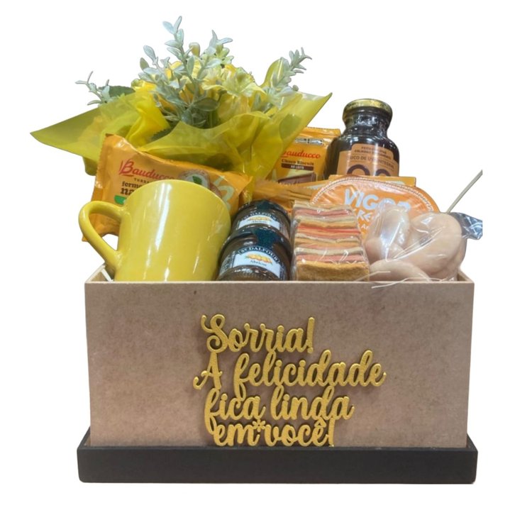 Cesta Sorria Mamãe Felicidade