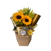 Cesta Girassol sonho dourado 