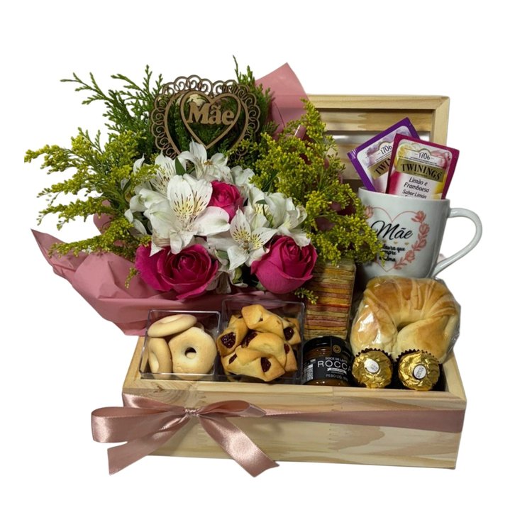 Cesta De  Café Da Manhã Mamãe