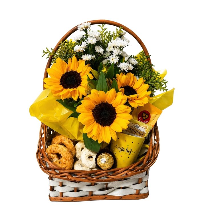 Cesta Alegria Em Flores