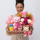 Cesta Com Cheirinho de Bebê Menina 