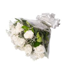 Buquê 12 Rosas Brancas