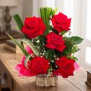 Arranjo de 5 Rosas Colombianas