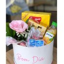 Cesta Café Da Manhã Rosa