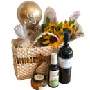 Cesta Com Vinho Gourmet