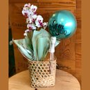 Cesta com Orquídea e Espumante Espanhol