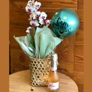Cesta com Orquídea e Espumante Espanhol