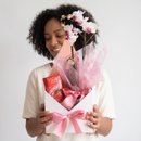 Cesta com Orquídea e Chocolate