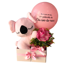 Imagem de Cesta Maternidade Pelúcia Coala Rosa