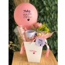 Cesta Dia Das Mães Caneca e Arranjo de Rosa