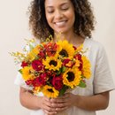 Buquê Girassóis e Rosas