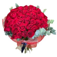 Buquê 50 Rosas Vermelhas