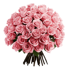 Buquê 50 Lindas Rosas Cor-de-Rosa