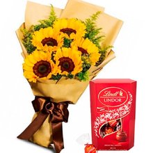 Buquê Vida e Box Lindt Lindor