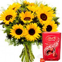 Buquê Você é Mais que Especial e Caixa Lindt Lindor