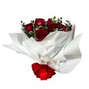 Buquê Luxuoso de Rosas c/ Eucalipto