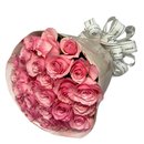 Buquê de 25 Rosas Cor de Rosa