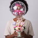 Fofura Bem Bem Vinda e Balão Bubble Strass