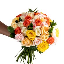 Buquê de 40 Rosas Coloridas