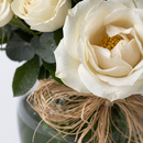 Vaso Dalila de Rosas Brancas