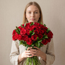 Buquê  de 50 rosas